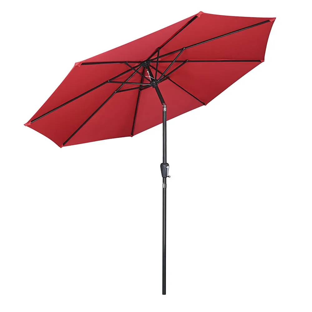 Patio Umbrella Tilt 10ft 8-Rib 220 gsm Canopy UV50 