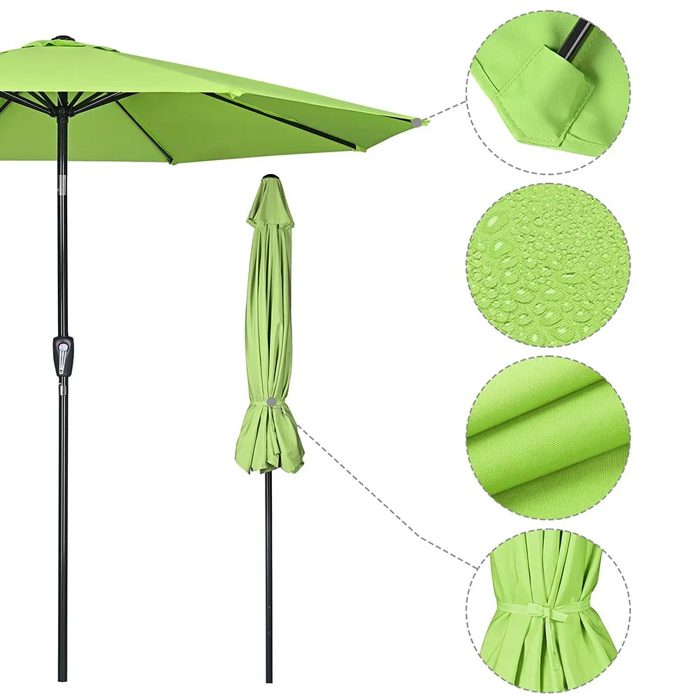 Patio Umbrella Tilt 10ft 8-Rib 220 gsm Canopy UV50 