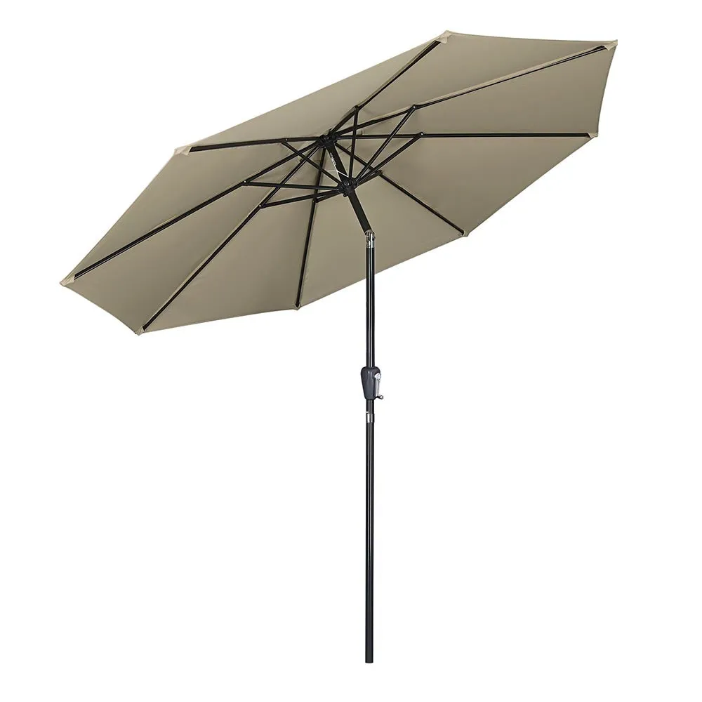 Patio Umbrella Tilt 10ft 8-Rib 220 gsm Canopy UV50 