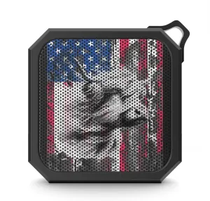 Patriotic Highland Cow Outdoor Bluetooth Speaker