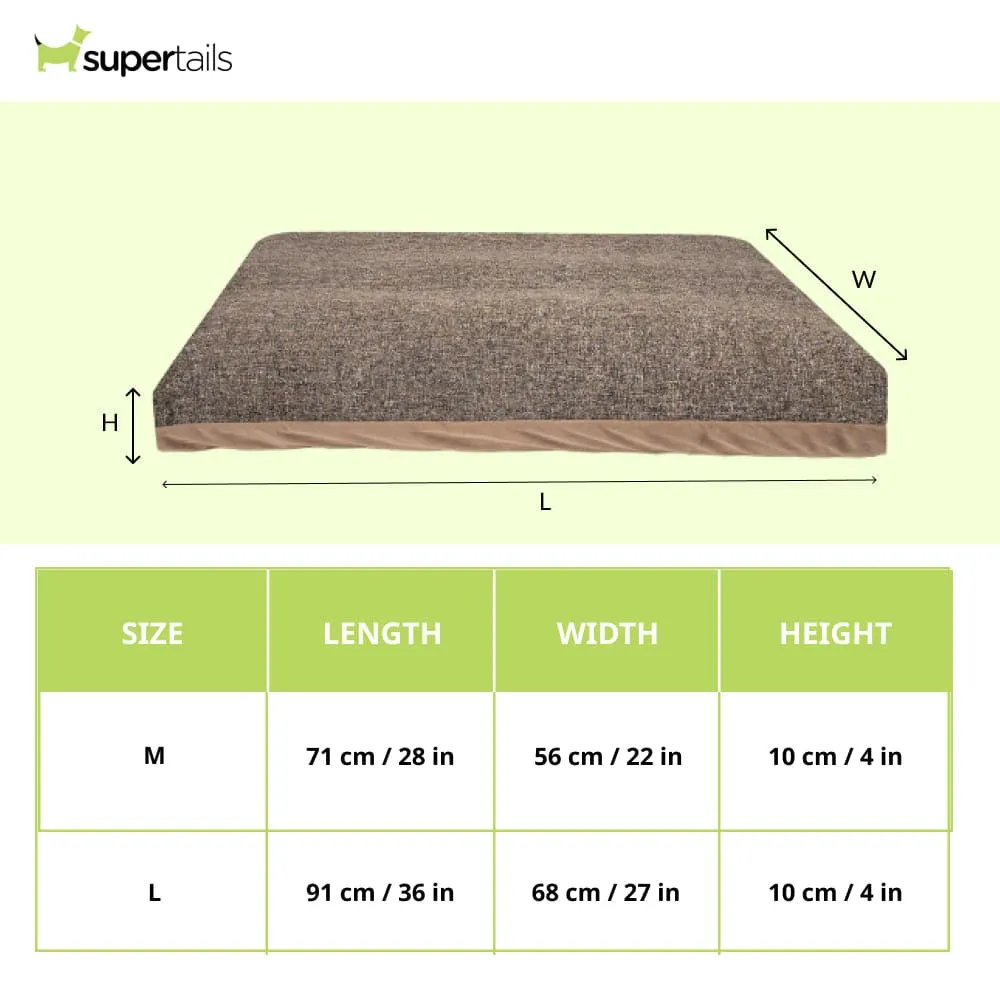 Pawpourri Premium Market Knife Edge Bed for Dogs (Brown)