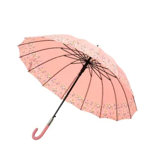 Pink Floral border Style Umbrella for Teens and Adults
