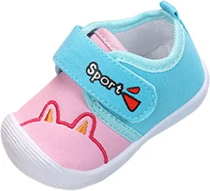 POLG Unisex Baby Boys Girls Sneakers Lightweight Soft Anti-Slip Sole Newborn Infant First Walkers Canvas Shoes 0-24Months
