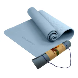 Powertrain TPE Yoga Pilates Exercise Mat 6mm - Sky Blue
