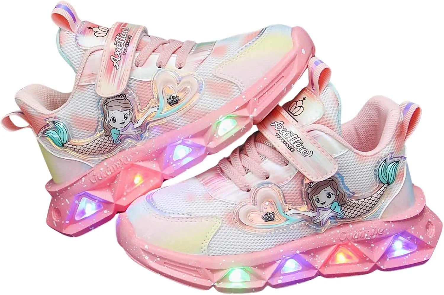 Princess Sneakers for Girls Light Up Shoes Zapatos para Nias Baby Toddler Shoes Birthday Tenis para Nias Xmas
