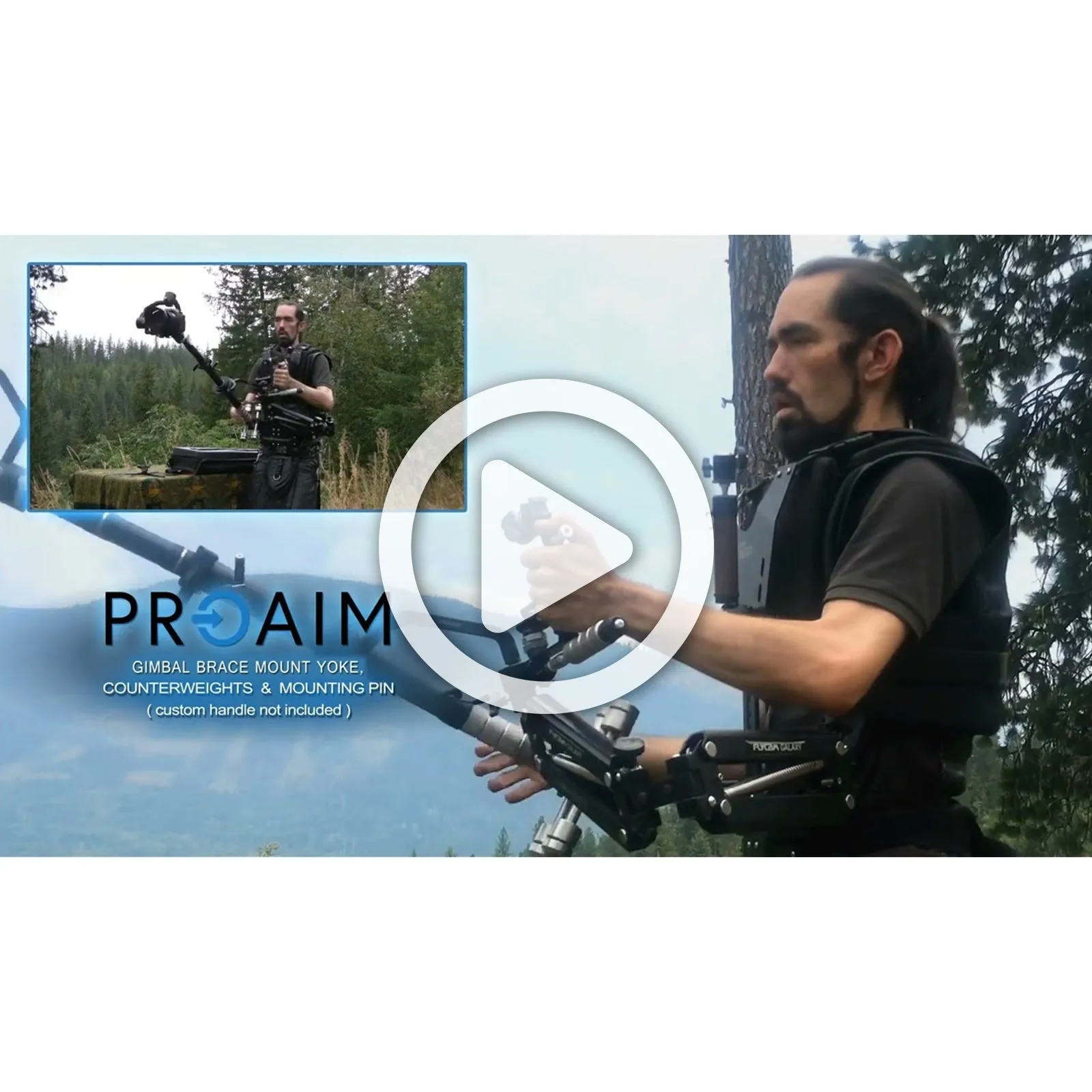 Proaim Gimbal Brace Mount for DJI Ronin-S, Zhiyun Crane 2 & Steadycam Arm Vest