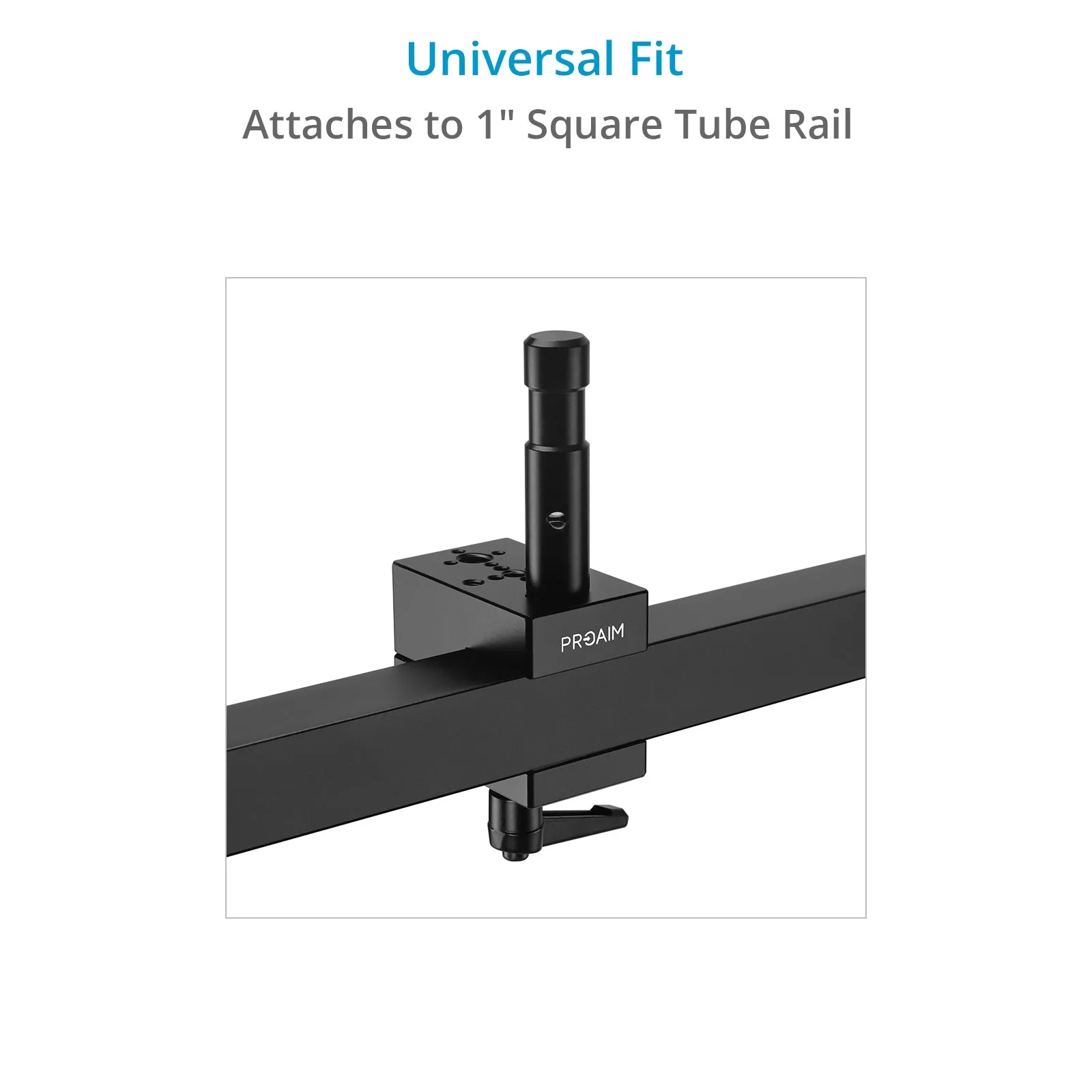 Proaim Tube Rail Clamp with 5/8 Baby Pin for Multi-Monitor System P-MLMT-M2