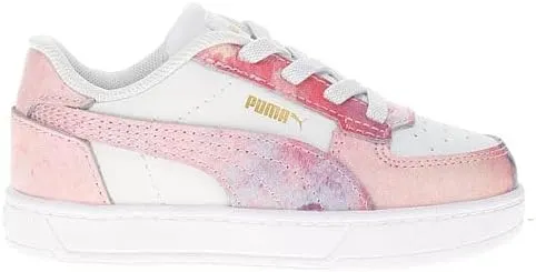 PUMA Infant Girls Caven 2.0 Paint Lace Up Sneakers Shoes Casual - White - Size 6 M