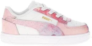 PUMA Infant Girls Caven 2.0 Paint Lace Up Sneakers Shoes Casual - White - Size 6 M