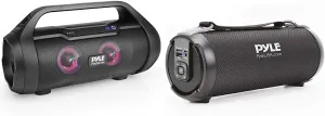 Pyle Wireless Portable Bluetooth Boombox Speaker - 500W 2.0CH Rechargeable Boom Box Speaker Portable Barrel Loud Stereo System with AUX Input/USB/SD/Fm Radio, 3" Subwoofer, Voice Control - PBMWP185