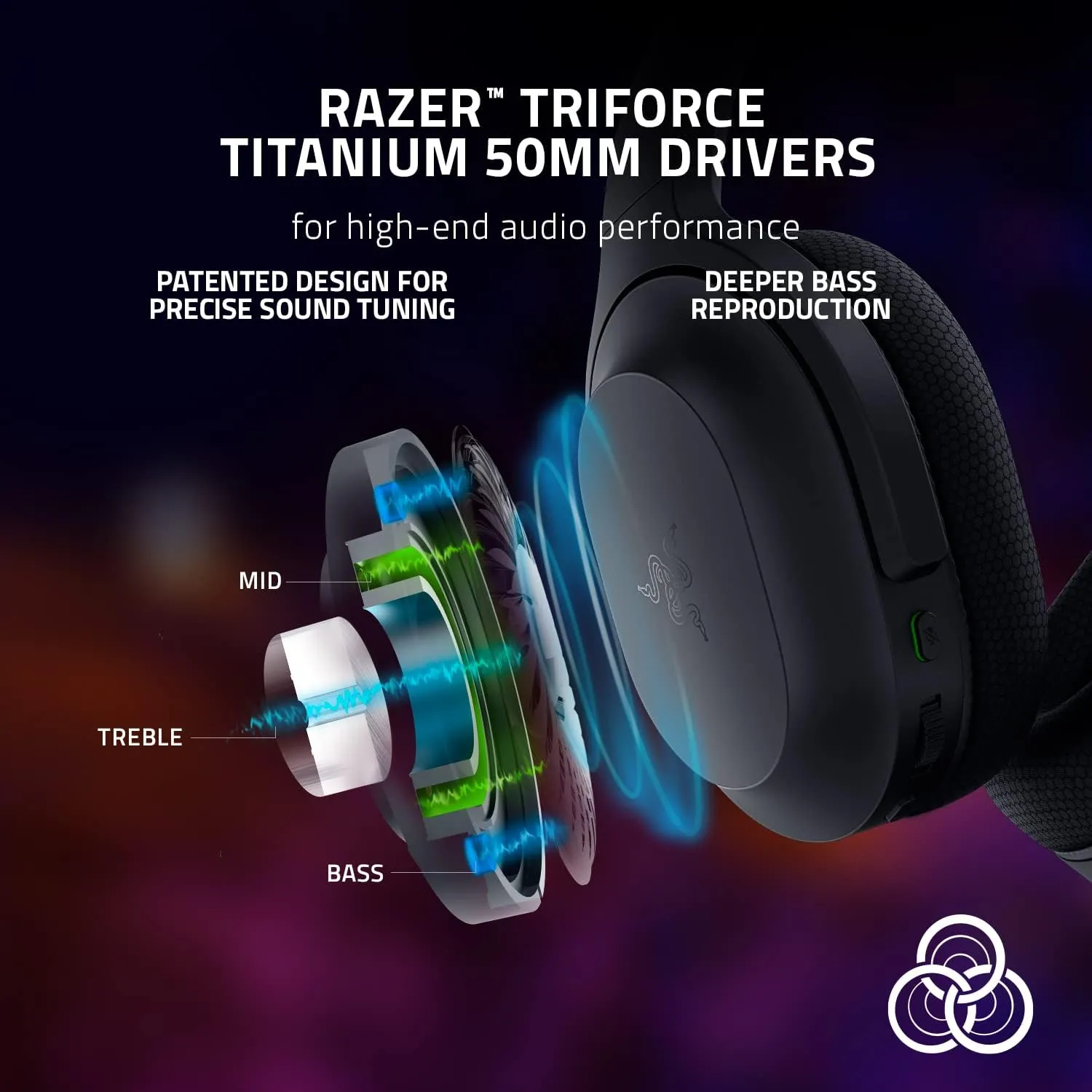Razer Barracuda Wireless Gaming & Mobile Headset (PC, PlayStation, Switch, Android, iOS): 2.4GHz Wireless   Bluetooth - Integrated Noise-Cancelling Mic - 50mm Drivers - 40 Hr Battery - Black