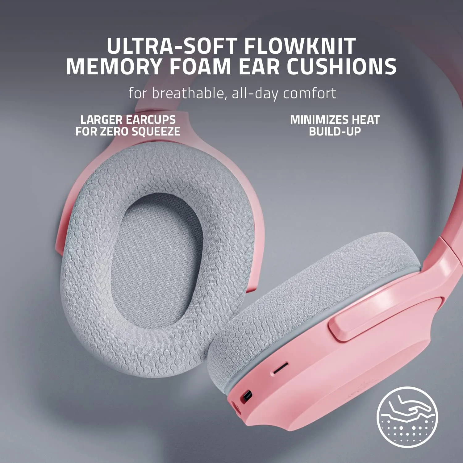 Razer Barracuda Wireless Gaming & Mobile Headset (PC, PlayStation, Switch, Android, iOS): 2.4GHz Wireless   Bluetooth - Integrated Noise-Cancelling Mic - 50mm Drivers - 40 Hr Battery - Quartz Pink