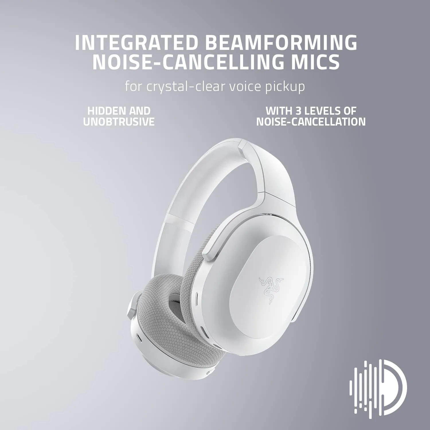 Razer Barracuda Wireless Gaming Headset: 2.4GHz   Bluetooth, Noise-Cancelling Mic, 50mm Drivers, 40Hr Battery - For PC, Playstation, Switch, Android, iOS
