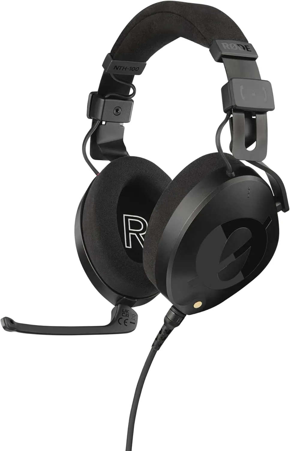 RDE NTH-100M Professional Over-ear Headset for Media, Broadcast, Podcasting, Content Creation, Streaming, Working From Home,Black