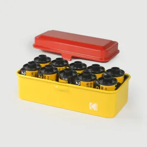 Reto Kodak 120 / 35mm Film Case - Red Lid / Yellow Body