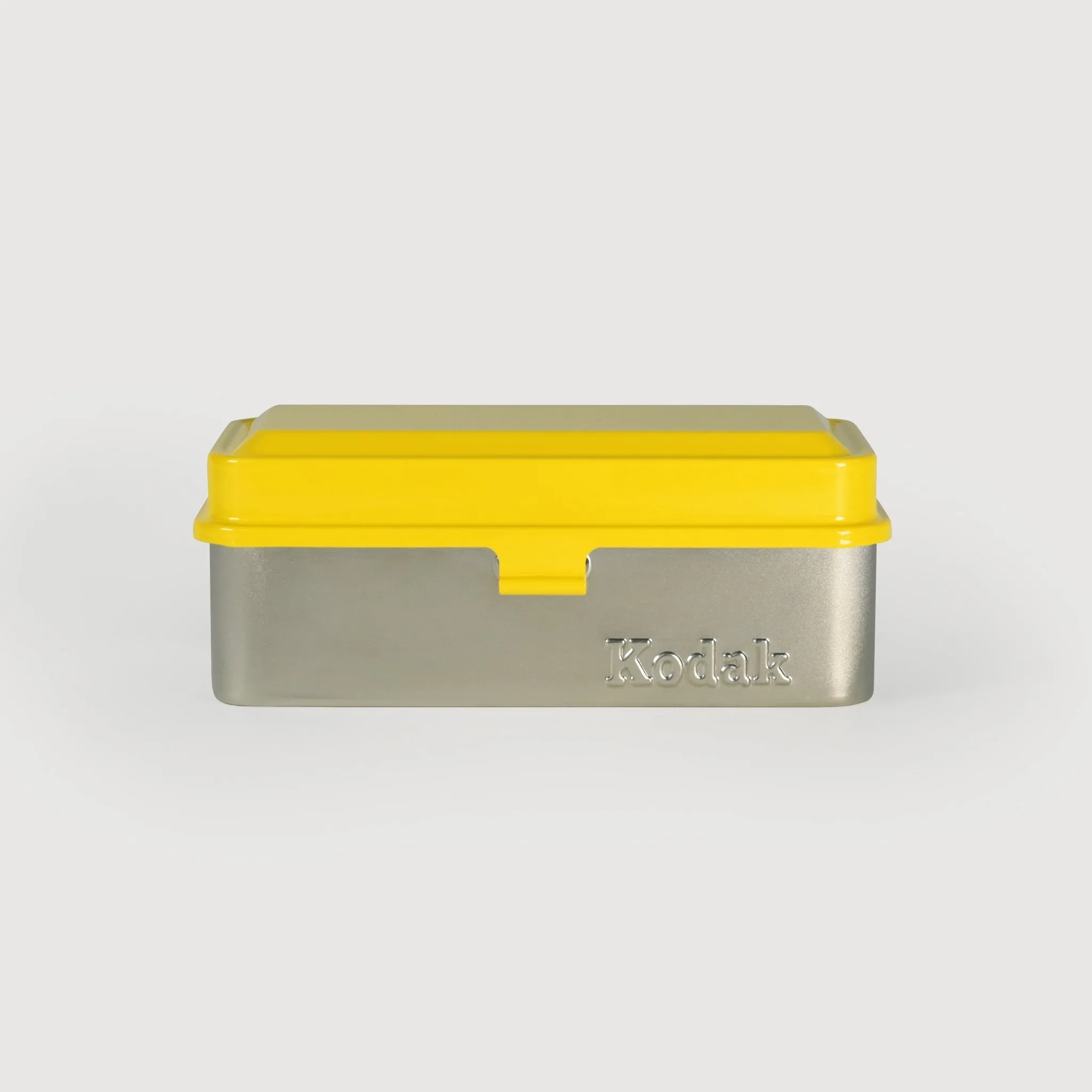 Reto Kodak 120 / 35mm Film Case - Yellow Lid / Silver Body