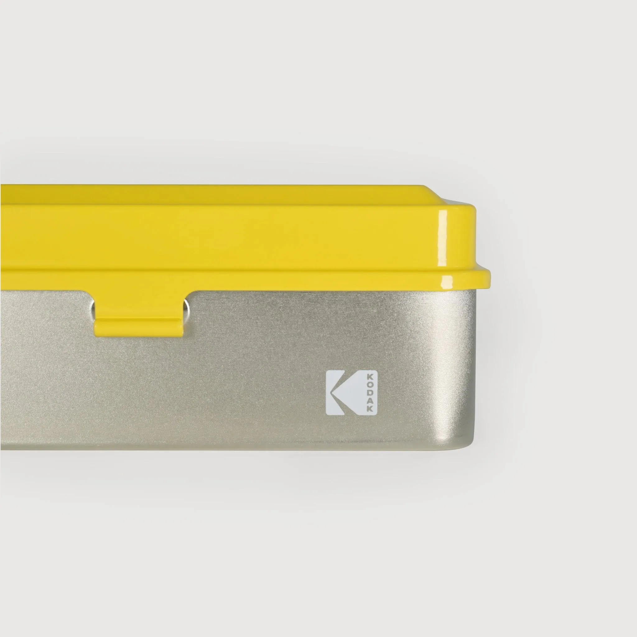 Reto Kodak 120 / 35mm Film Case - Yellow Lid / Silver Body