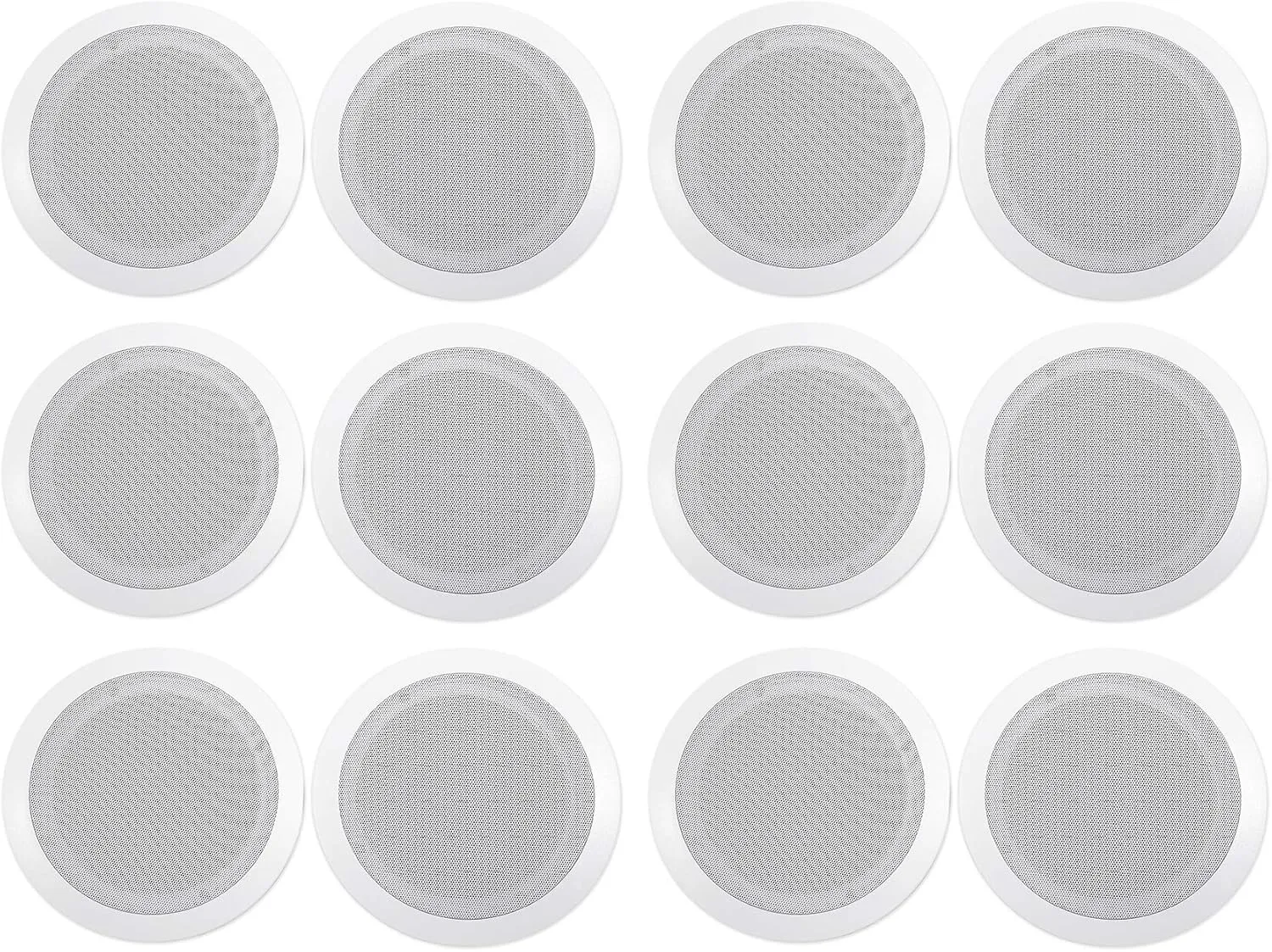 Rockville (12) CC65T White 6.5" Commercial 70v Ceiling Speakers for Restaurant
