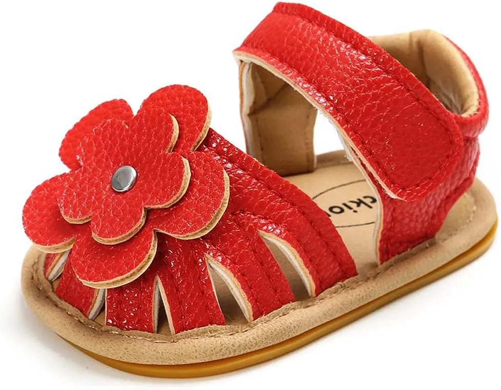 Rubber Walking Non-Slip Flat Baby Flower Boys Sandals Sole Shoes Girls Soft Baby Shoes Water Shoe Toddler Girl