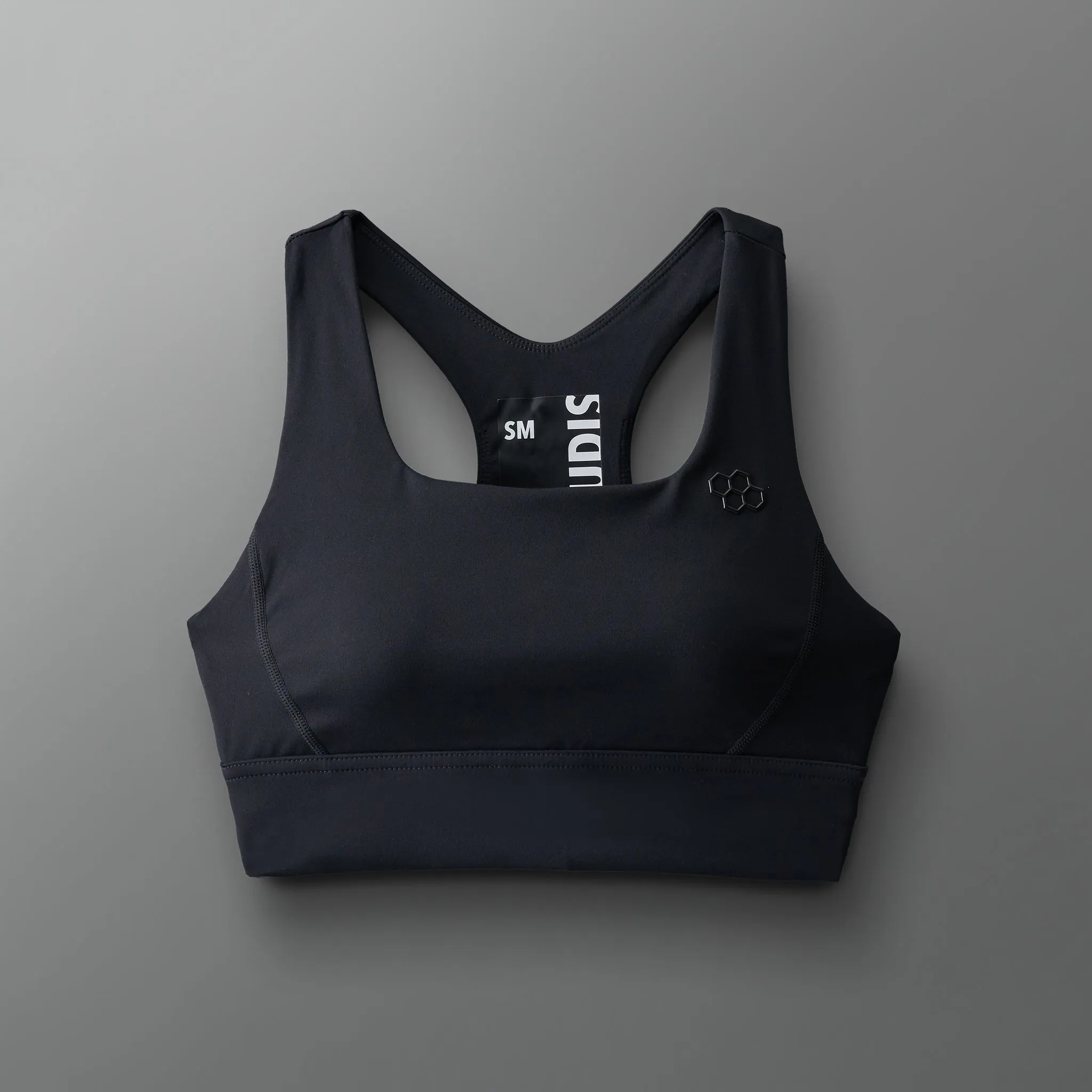 RUDIS Women's Medium Impact Padded Sports Bra - Black