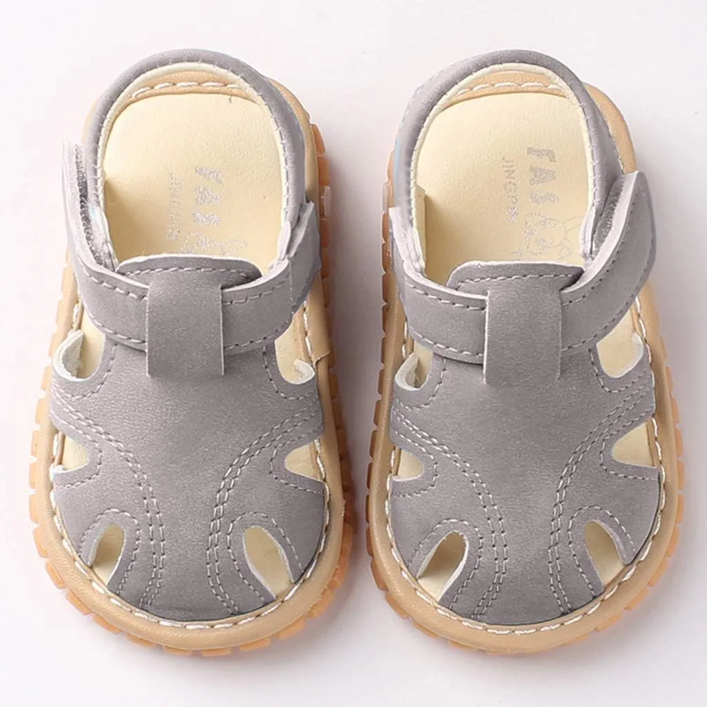 Running Shoes for Kids Girls with Cute Flat Beach Summer Soft Fashion Cute Baby Boys Shoes Sandals (Grey, 0-3 Months)