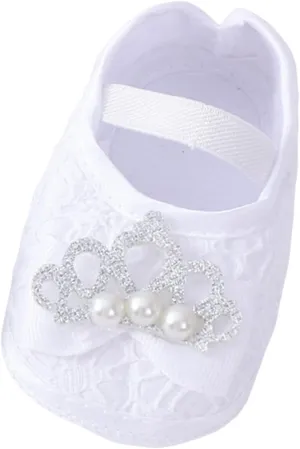 sfdgfhyf 0 to 9 Months Children Sneakers Baby Shoes Fashion Soft Sole Toddler Shoes Pearl Dress Flower Shoes Toddler