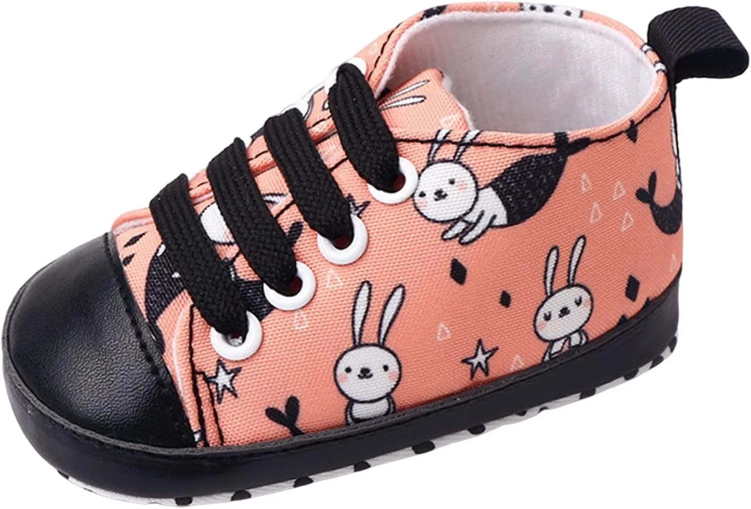 sfdgfhyf Summer Children Round Toe Shoes Infant Toddler Shoes Boys And Girls Sports Canvas Cute Cartoon Pattern Lace Up