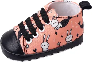sfdgfhyf Summer Children Round Toe Shoes Infant Toddler Shoes Boys And Girls Sports Canvas Cute Cartoon Pattern Lace Up