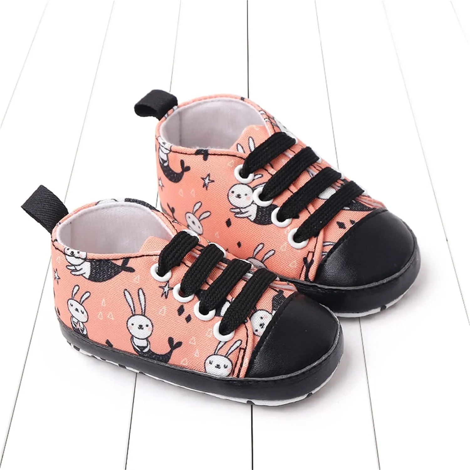 sfdgfhyf Summer Children Round Toe Shoes Infant Toddler Shoes Boys And Girls Sports Canvas Cute Cartoon Pattern Lace Up