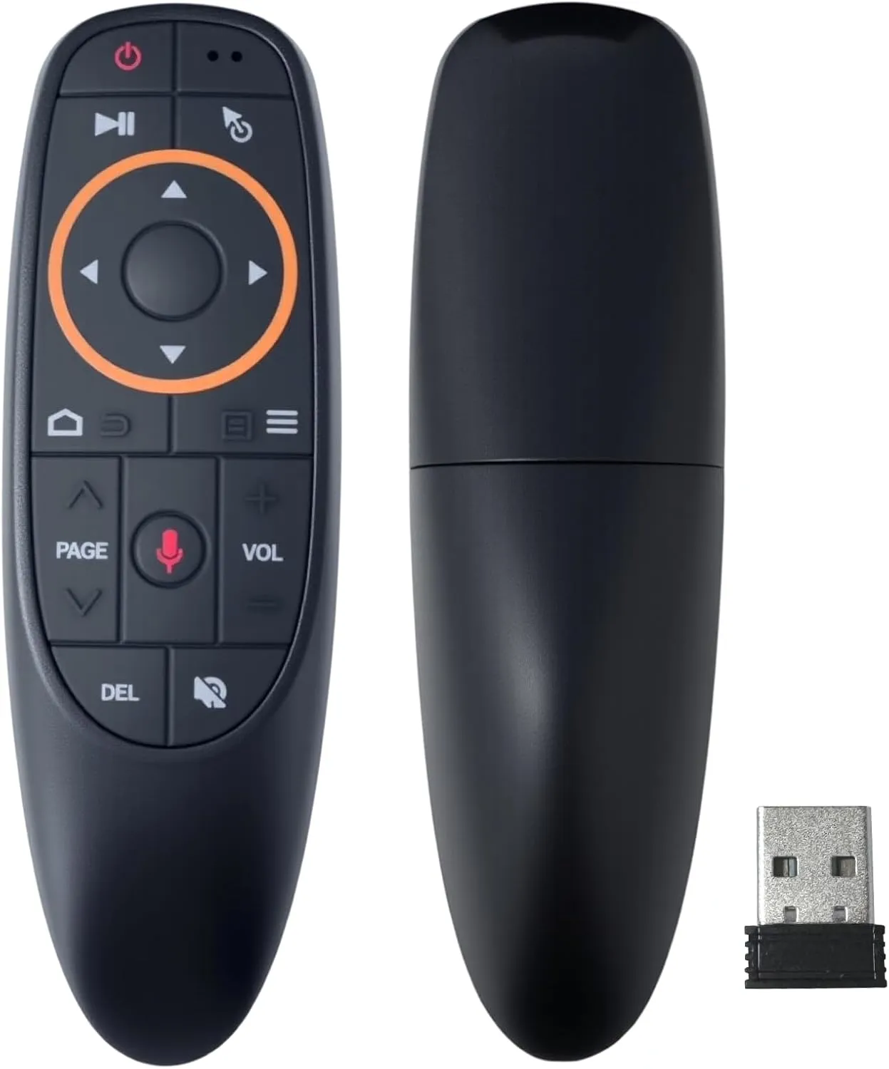 Shiarffe Air Mouse Remote Control, 2.4G Wireless, 6-Axis Gyroscope, IR Learning, Voice Control