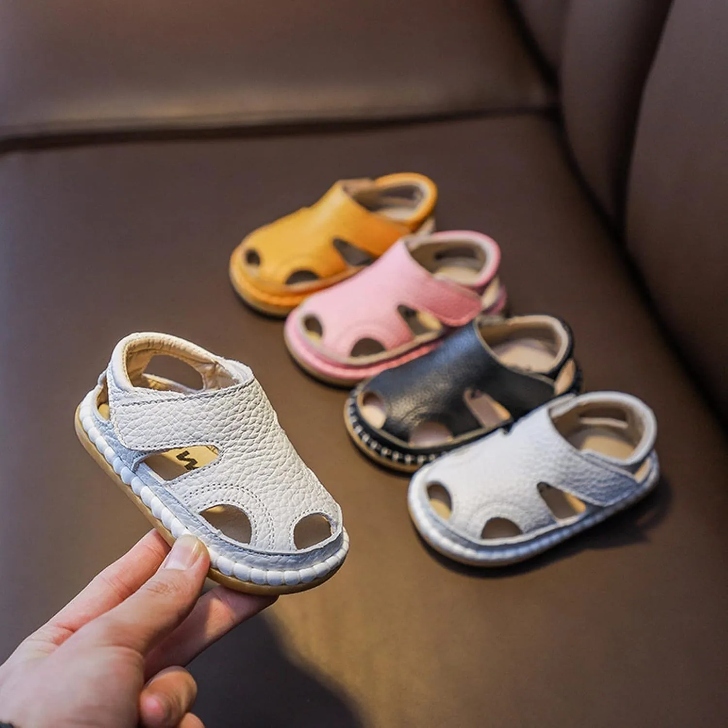 Shoes for Older Boys Summer Children Infant Toddler Shoes Men And Girls Sandals Flat Bottom Stand Alone Slides for Kids