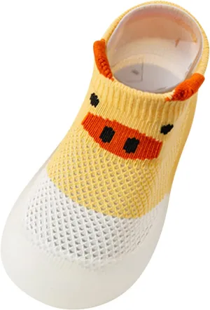 Shoes Kids Rubber Soft Anklet Sole Girls Breathable Summer 0-36Months Baby Cartoon Toddler Infant (Yellow, 2-3 Years)