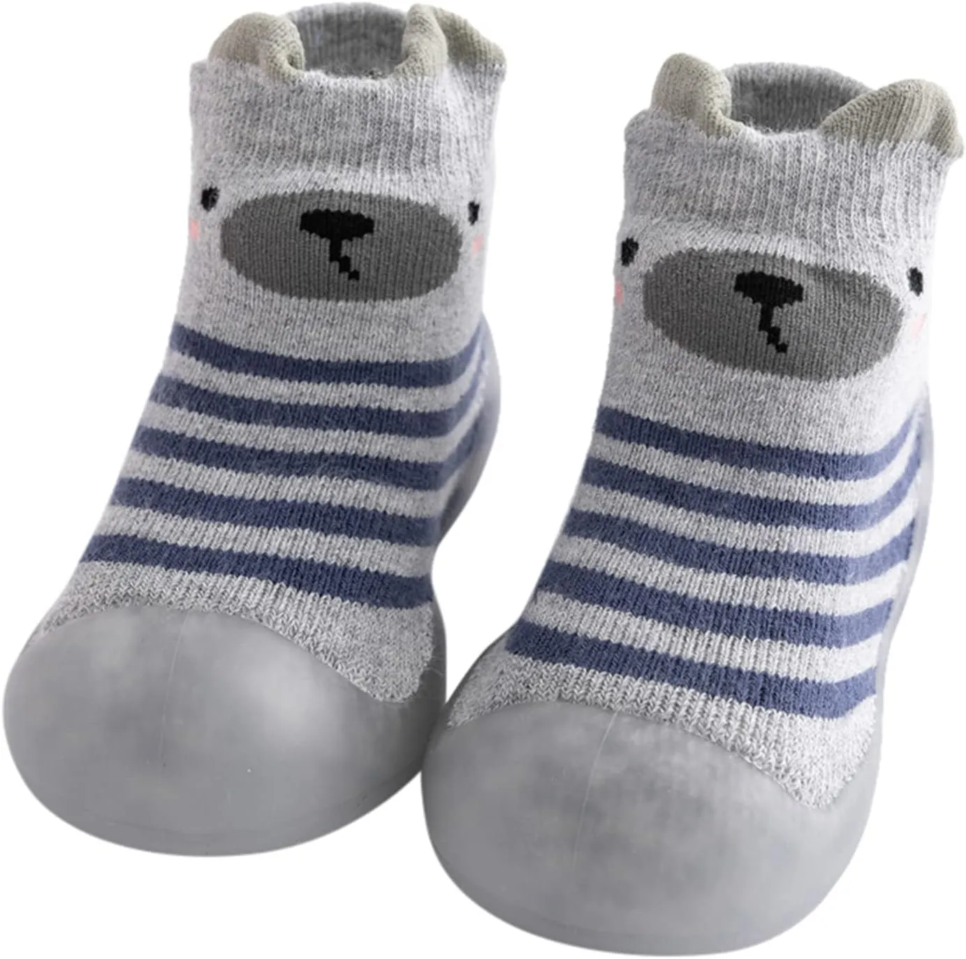 Size 8 Slippers Kids Toddler Baby Boys Girls Solid Warm Knit Soft Sole Rubber Boys Housecoat And Slippers