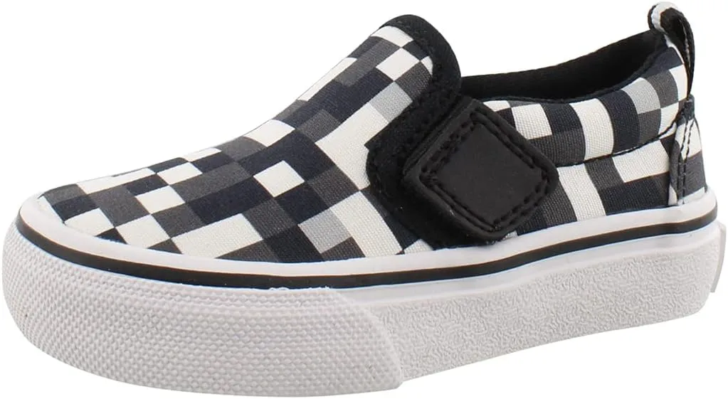 Skechers Street Fame Zamblox Baby Boys Shoes Size 7, Color: White Black