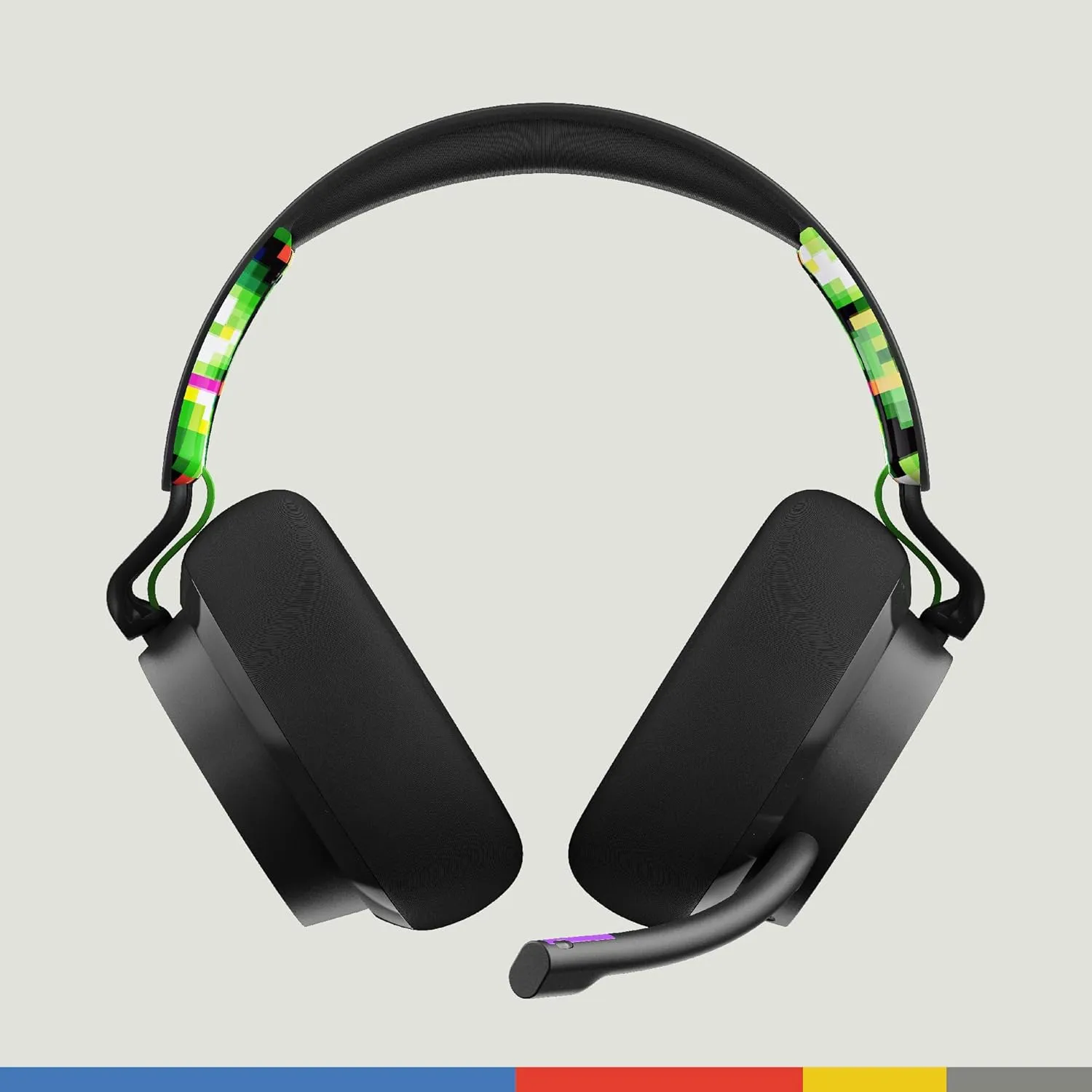 Skullcandy SLYR Pro Multi-Platform Over-Ear Wired Gaming Headset, Enhanced Sound Perception, AI Microphone, Works with Xbox Playstation and PC - Green