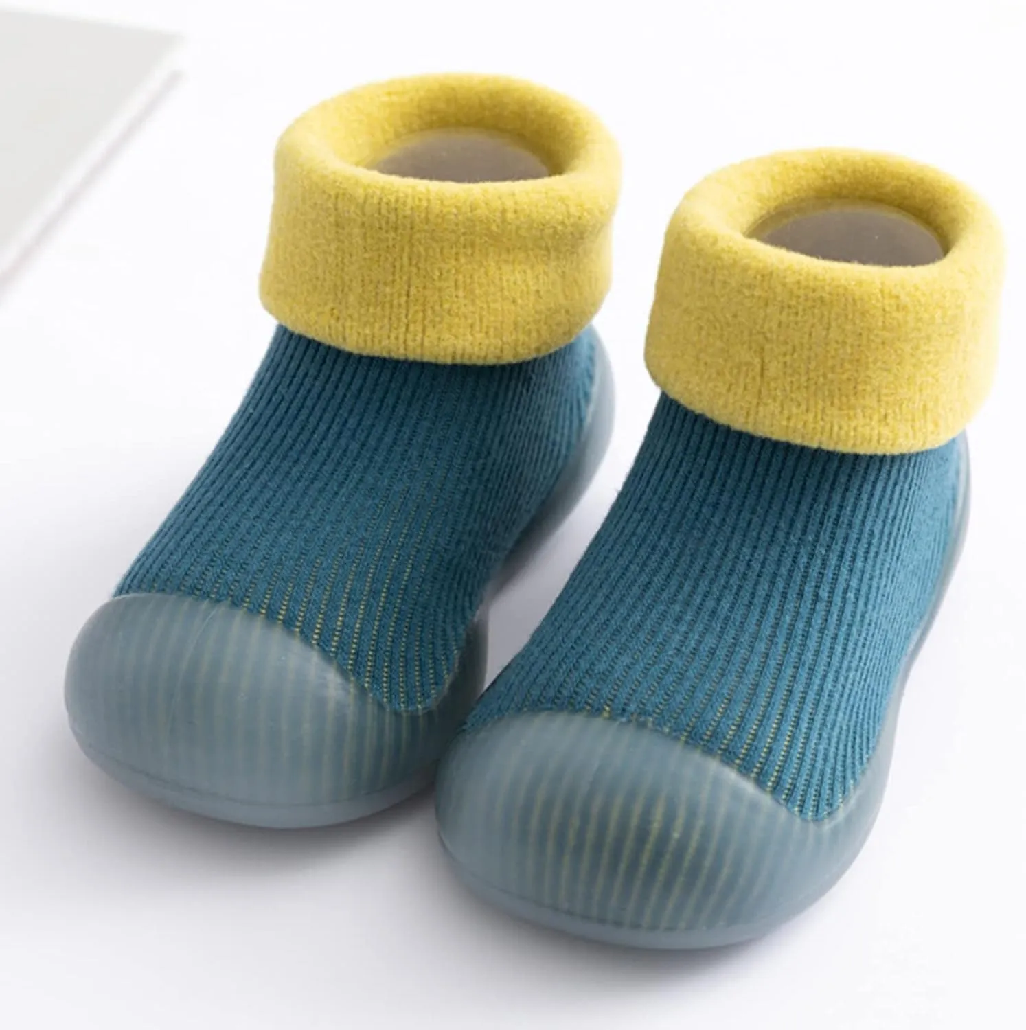 Slippers for Teen Boys Girls Socks Slipper Soft Baby Boys Rubber Shoes Sole Solid Children's Slippers for Boys