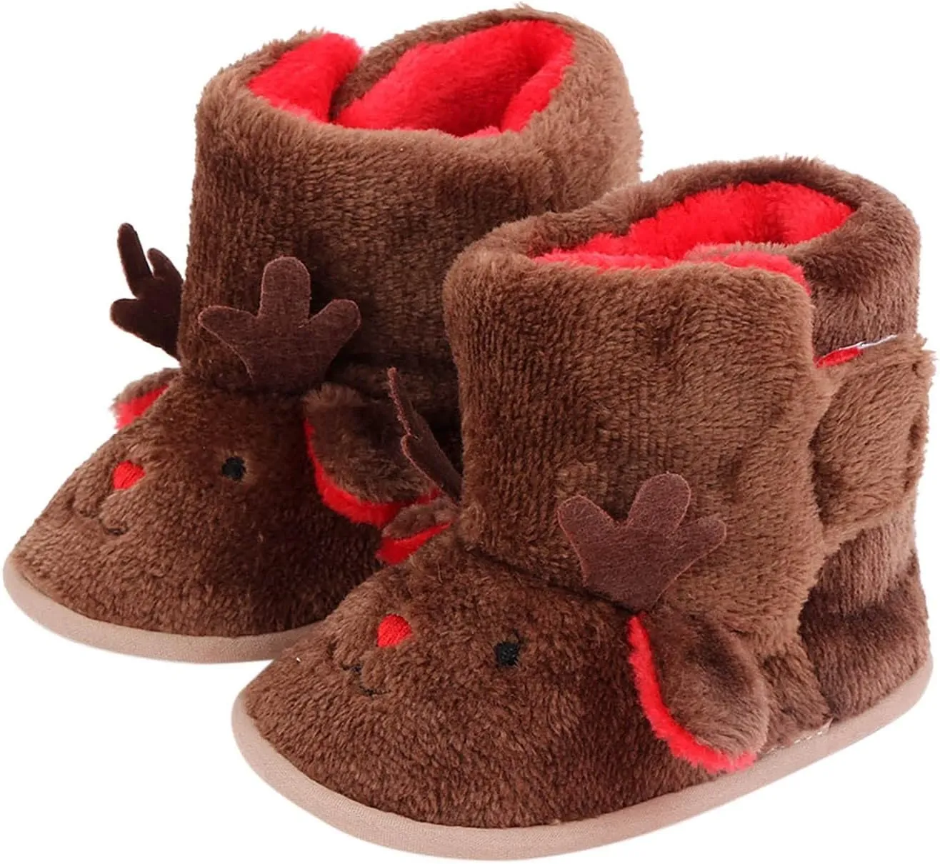 Sock Shoes Warm Winter Baby Shoes Deer Shape Christmas Baby Shoes Baby Soft Sole Toddler Shoes Walking Shoes for Babies