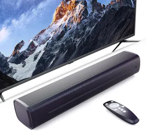 Sound Bar for Smart TV, Bluetooth Soundbar for TV with Optical/AUX/RCA 3D, 50w Surround Sound Speakers, Surround Sound System for TV/PC/Gaming/Projectors, Bluetooth Surround Sound Speakers