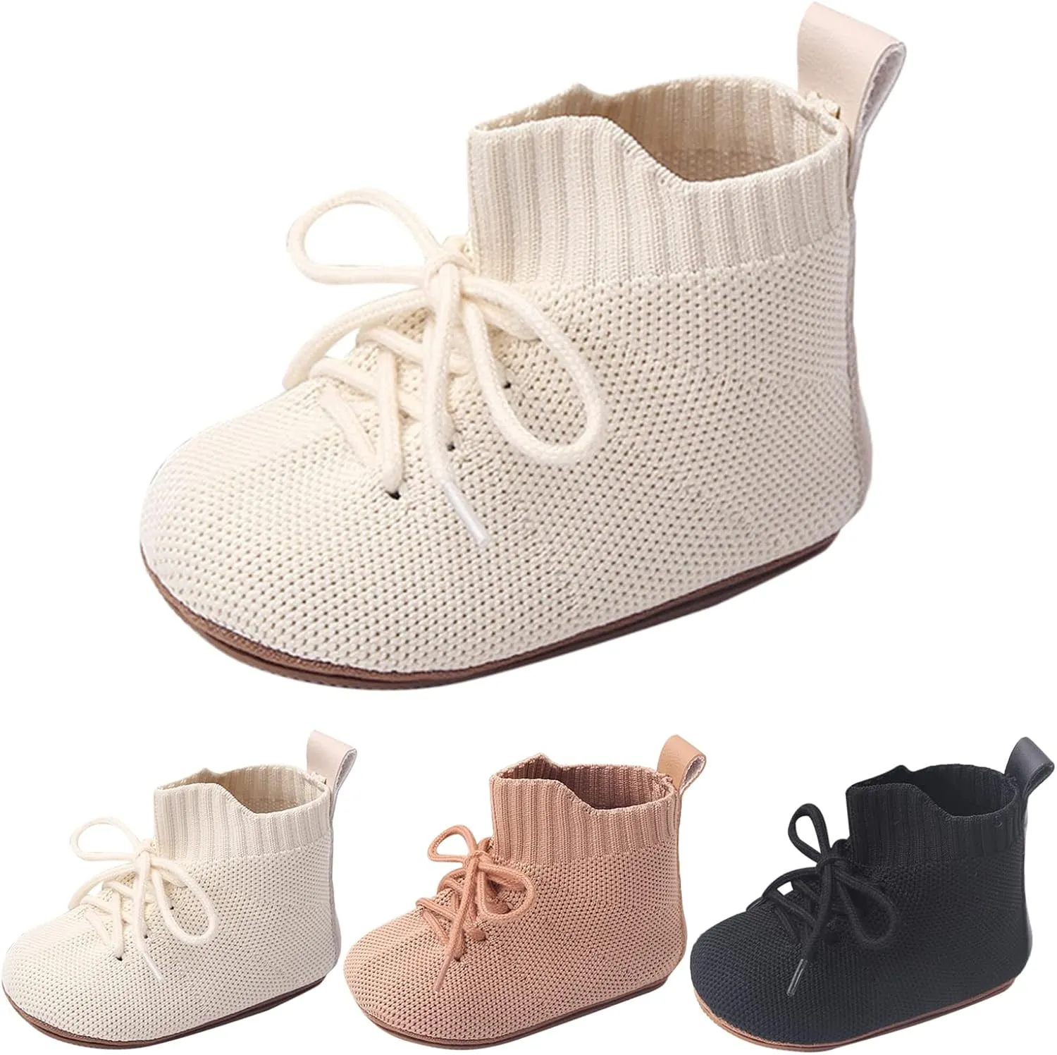 Spring and Summer Children Infant Toddler Shoes Boys and Girls Floor Sports Shoes Non Slip Lace Up High Top Mesh Bi Rite