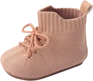 Spring and Summer Children Infant Toddler Shoes Boys and Girls Floor Sports Shoes Non Slip Lace Up High Top Mesh Bi Rite