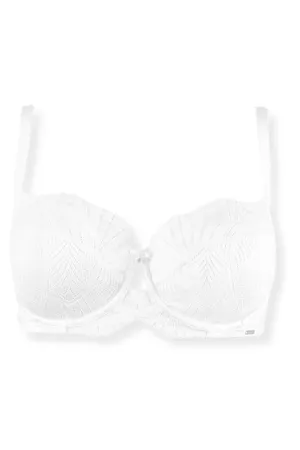 Sublime Lace Side Support Bra - White