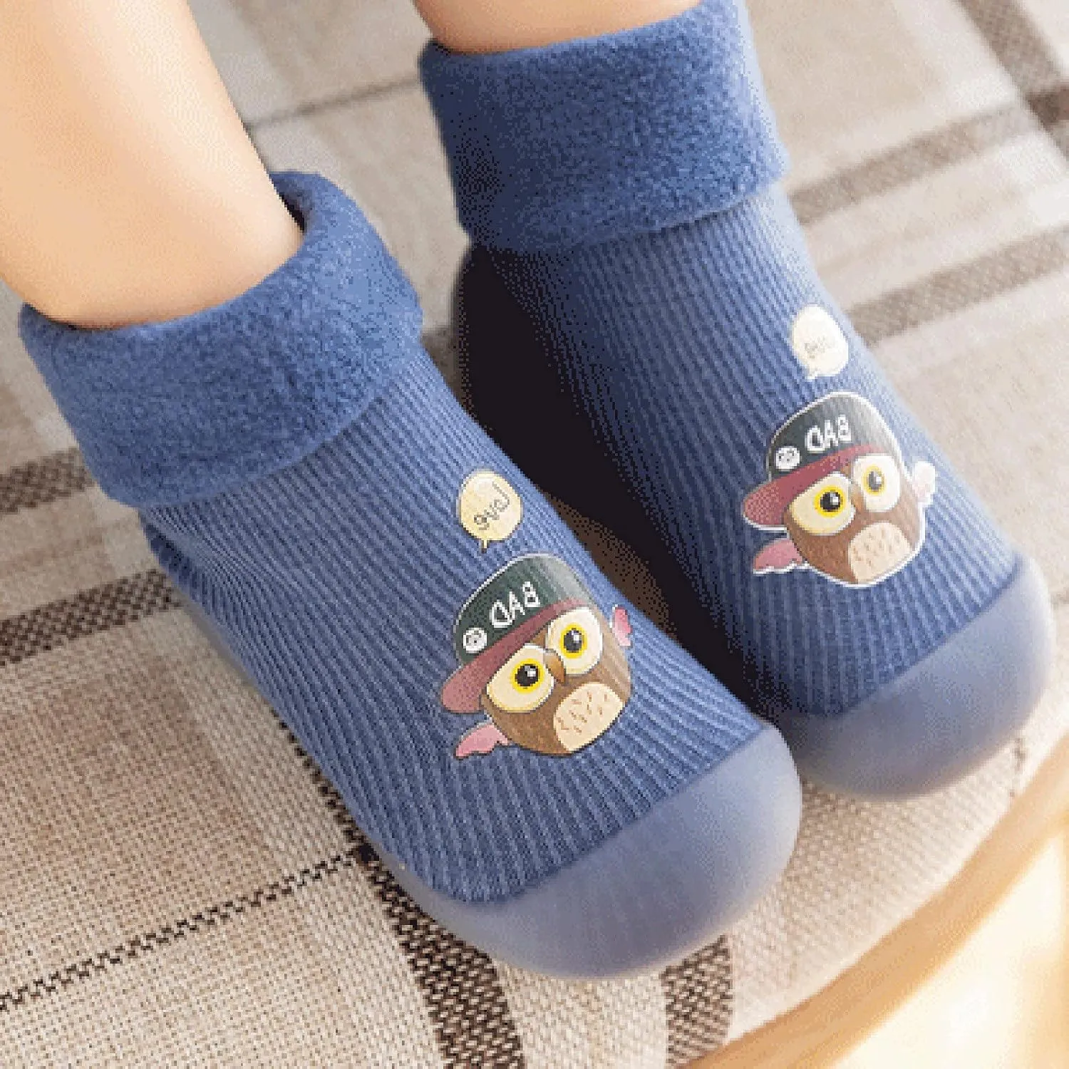 Tennis Shoes for Children Rubber Boys Girls Sole Toddler Knit Soft Warm Baby Stocking Shoes Socks Slipper Shoes