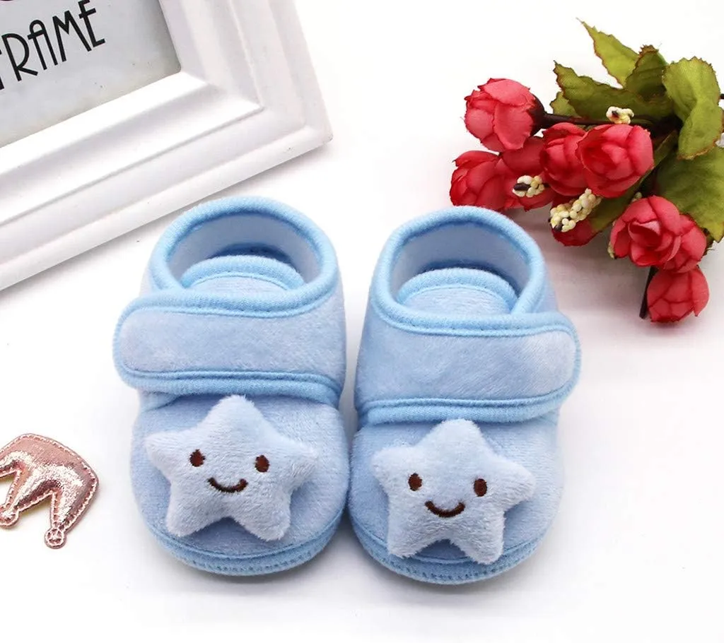 Tennis Shoes for Girls Cloud Shoes Boots Winter Warm Plush Baby Girls Soft Sole Infant Stars Baby Shoes Baby Sneakers