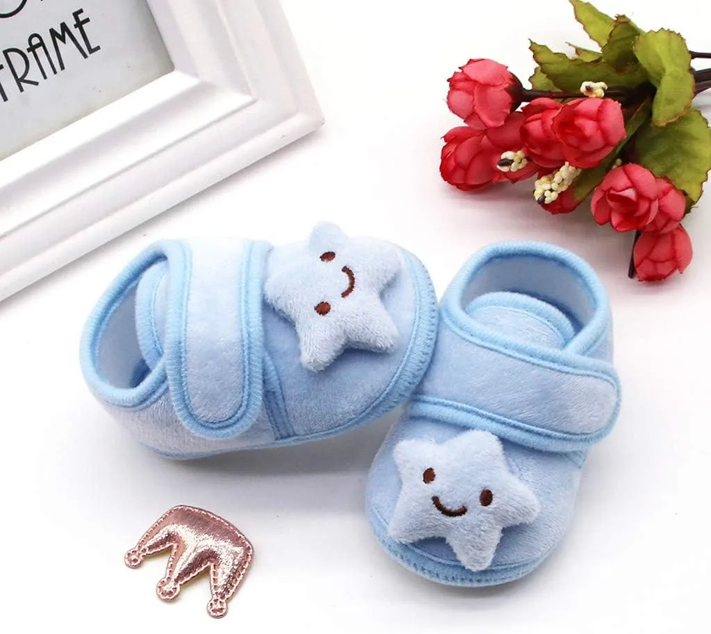 Tennis Shoes for Girls Cloud Shoes Boots Winter Warm Plush Baby Girls Soft Sole Infant Stars Baby Shoes Baby Sneakers