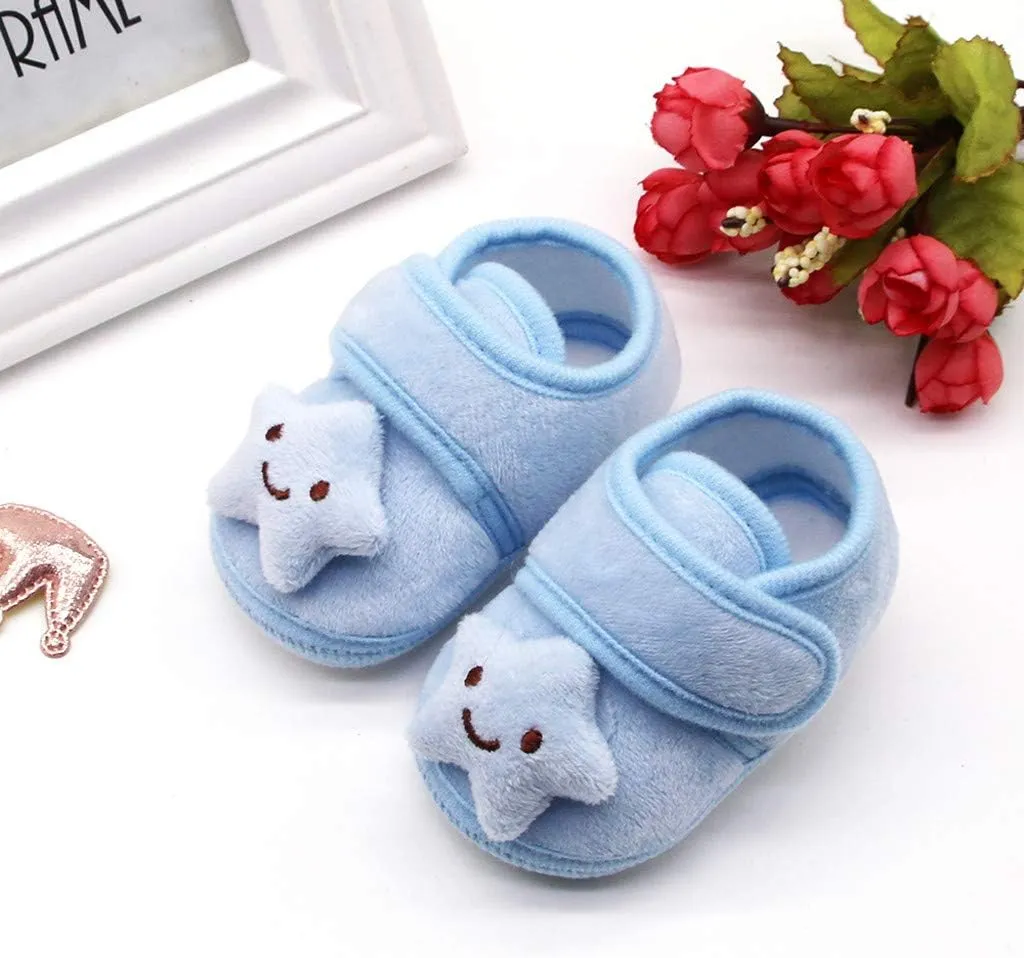 Tennis Shoes for Girls Cloud Shoes Boots Winter Warm Plush Baby Girls Soft Sole Infant Stars Baby Shoes Baby Sneakers