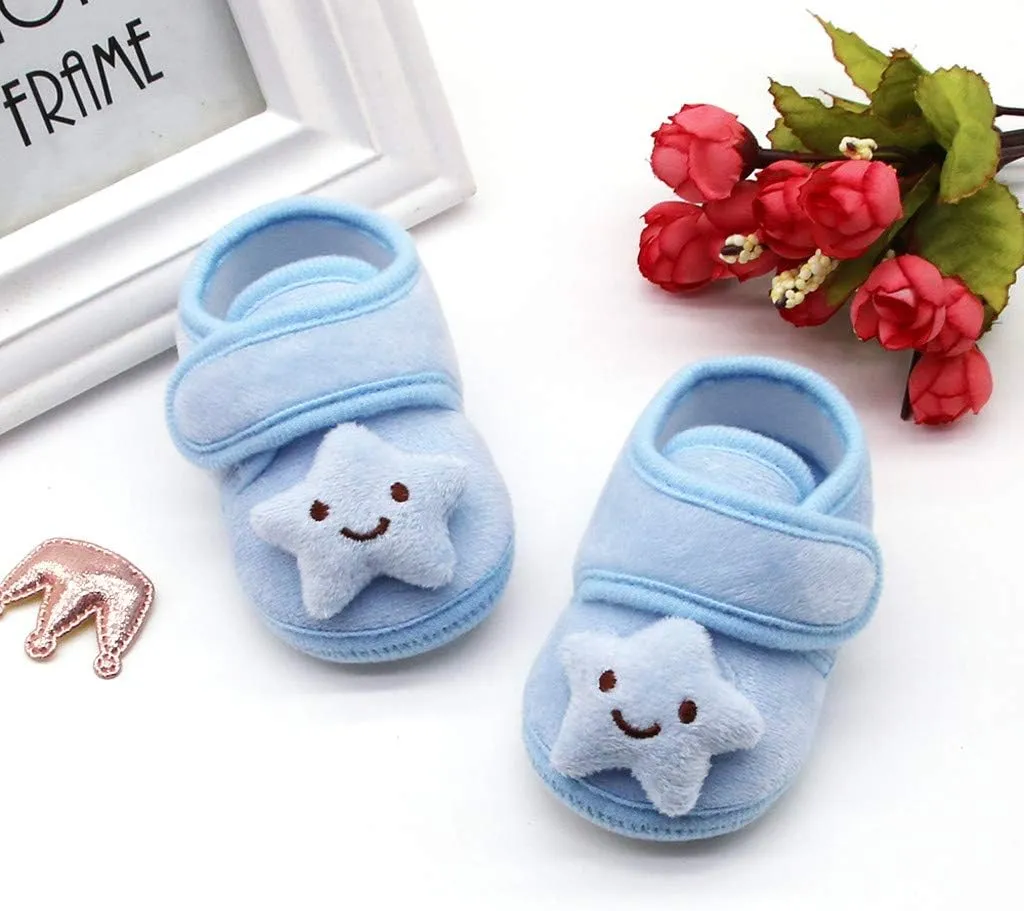 Tennis Shoes for Girls Cloud Shoes Boots Winter Warm Plush Baby Girls Soft Sole Infant Stars Baby Shoes Baby Sneakers
