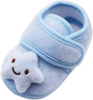 Tennis Shoes for Girls Cloud Shoes Boots Winter Warm Plush Baby Girls Soft Sole Infant Stars Baby Shoes Baby Sneakers