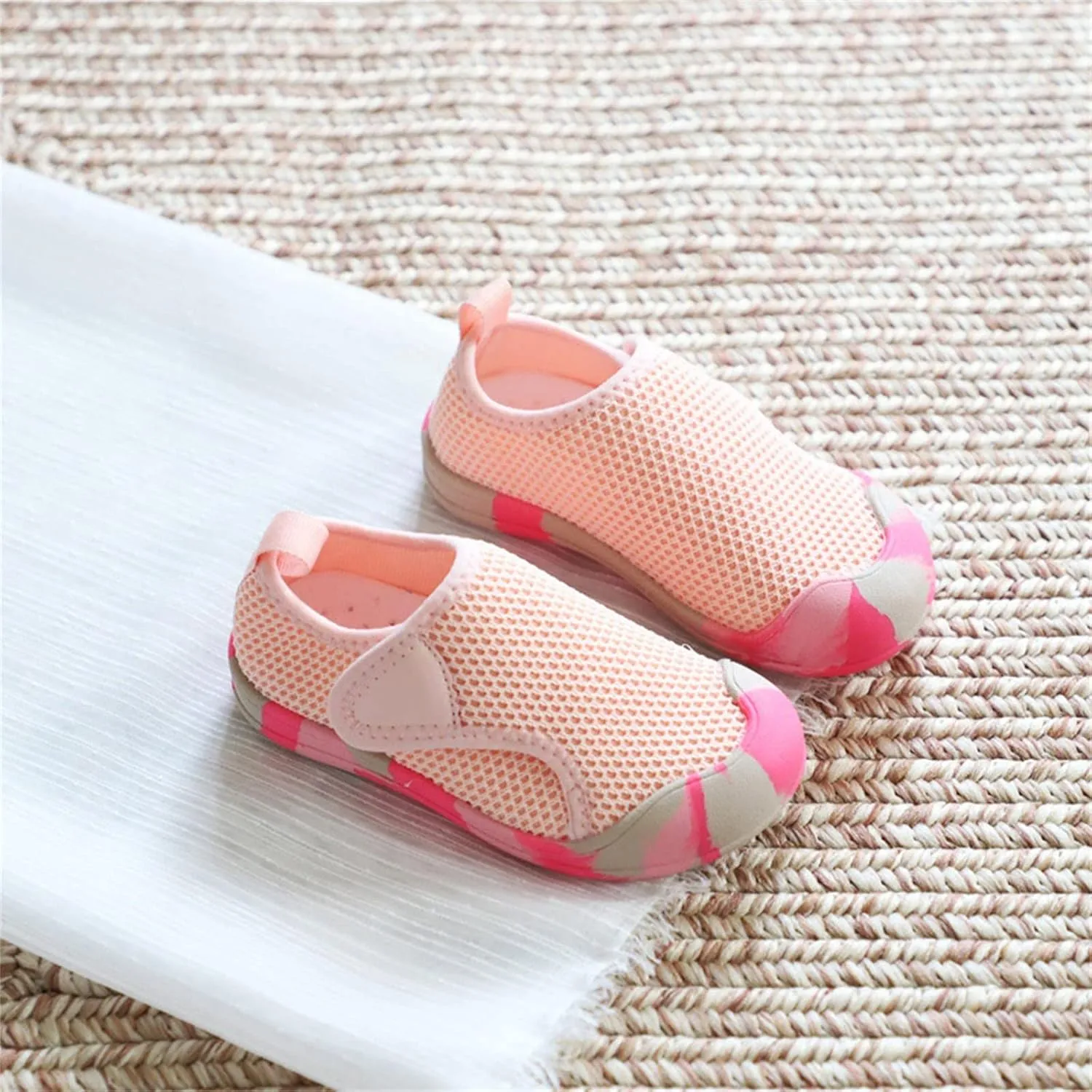 Toddler Baby Boy Girl Shoes Breathable Shoes Baotou Sneakers Mesh Baby Soft Sole Fashion Unisex Girls