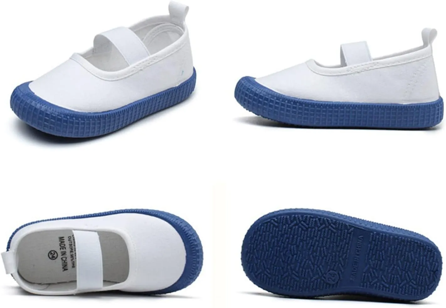 Toddler Baby Boy Girl Shoes Flat Shoes Bao Head One Foot Off Girl Canvas Shoes Baby Soft Sole Girls Youth Running Shoes