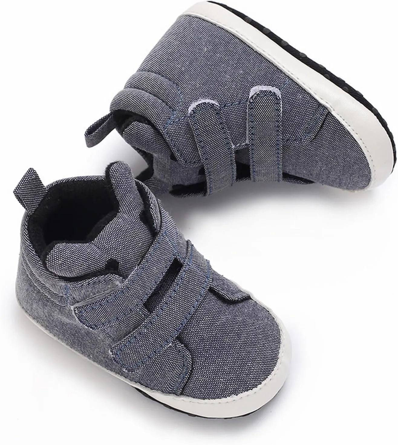 Toddler Baby Boys Girls High Tops Ankle Sneakers Soft Anti Slip Sole PU Leather Infant Newborn Shoes for Girls